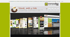 Desktop Screenshot of menosdiez.com